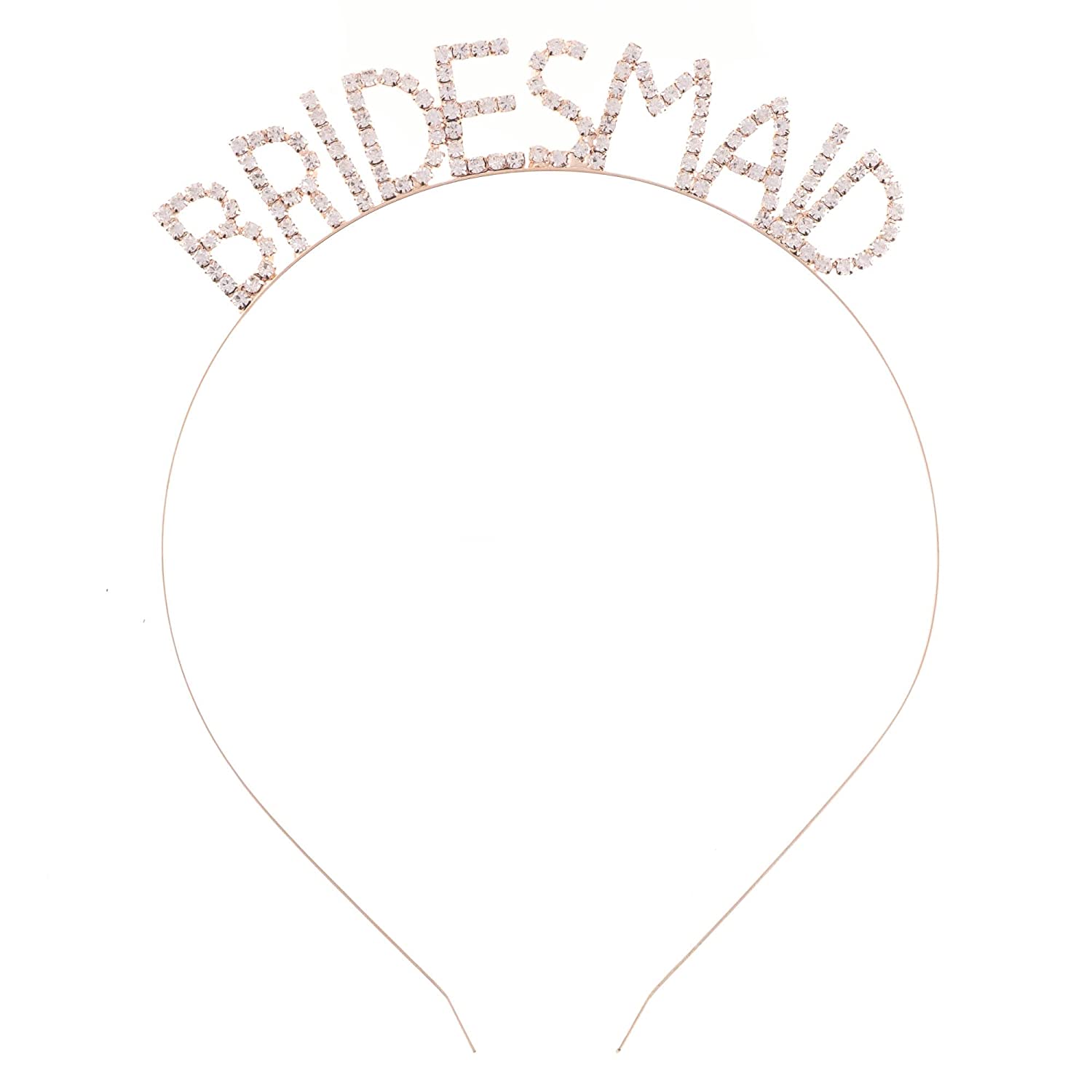 Bridesmaid Headband - Rose Gold Rhinestone
