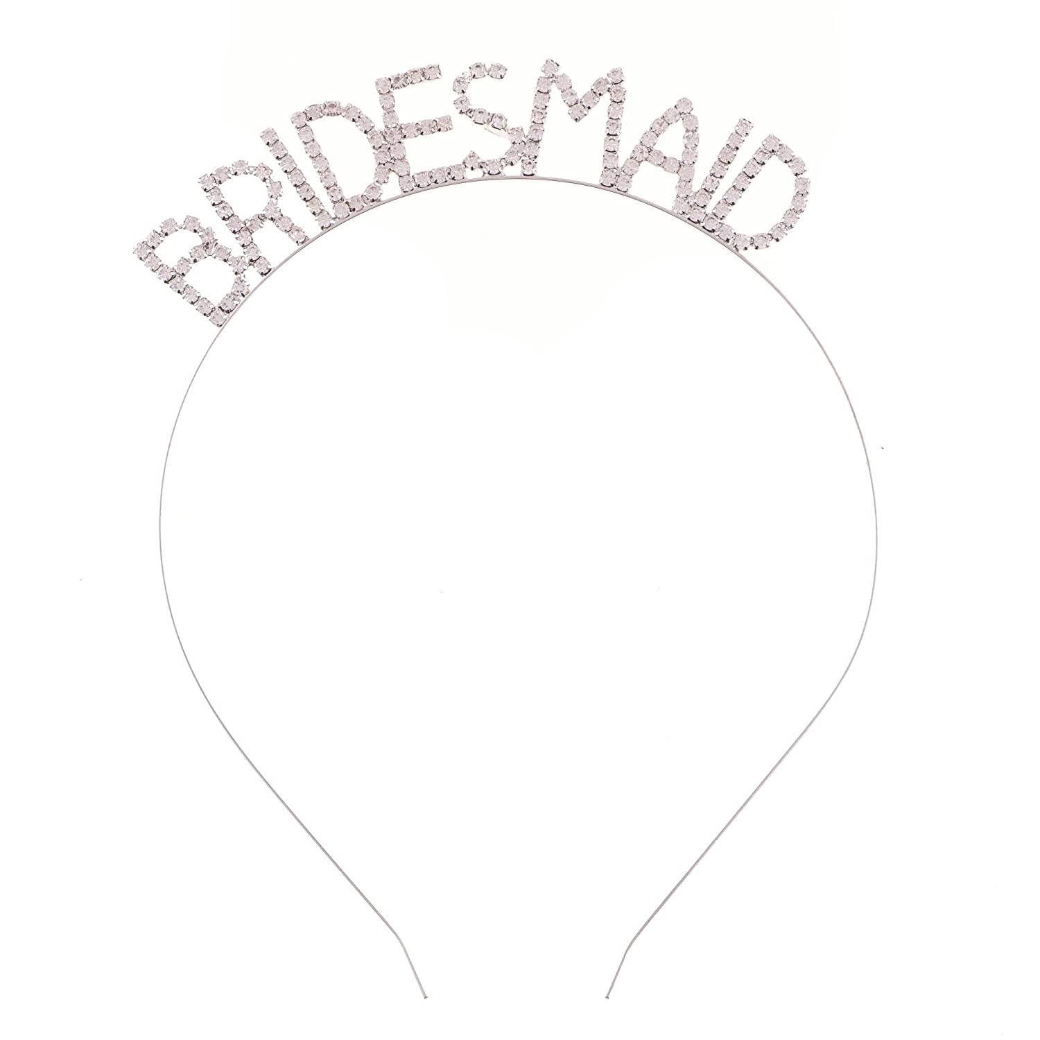 Bridesmaid Headband - Silver Rhinestone